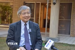 Giáo sư Toshiro Nishizawa (Đại học Tokyo). (Ảnh: Phạm Tuân/TTXVN)