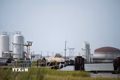 Cơ sở xử lý khí tự nhiên hóa lỏng (LNG) tại bang Louisiana, Mỹ. (Ảnh: AFP/TTXVN)