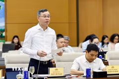 Bộ trưởng Bộ Tài chính Ngô Văn Tuấn phát biểu. (Ảnh: Doãn Tấn/TTXVN)