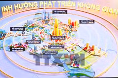 Hà Nội thông qua quy hoạch 100 năm, lấy sông Hồng làm trung tâm. (Ảnh: TTXVN)