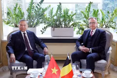 Tổng Bí thư, Chủ tịch nước Tô Lâm gặp hẹp Thủ tướng Bỉ Bart De Wever. (Ảnh: Thống Nhất/TTXVN)