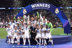 Real Madrid vô địch Champions League lần thứ 15 sau khi đánh bại Borussia Dortmund 2-0 trong trận chung kết ở London, Anh sáng 2/6/2024. (Ảnh: THX/TTXVNN)