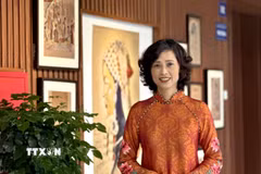Thạc sỹ Nguyễn Thị Hồng Hạnh, Phó Viện trưởng Viện Thông tin (Viện Hàn lâm Khoa học xã hội Việt Nam) cho rằng, công tác thông tin, tuyên truyền luôn gắn với nhiệm vụ cổ vũ cách mạng, củng cố niềm tin và tập hợp sức mạnh của toàn dân tộc. (Ảnh: Diệu Thúy/TTXVN)