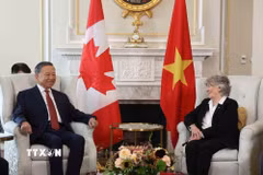 Tổng Bí thư, Chủ tịch nước Tô Lâm hội đàm với Toàn quyền Canada Louise Arbour. (Ảnh: Thống Nhất/TTXVN)