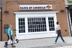 Chi nhánh của Bank of America. (Ảnh: Ngọc Quang/TTXVN)