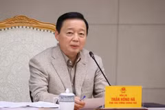 Phó Thủ tướng Trần Hồng Hà phát biểu chỉ đạo. (Ảnh: Văn Điệp/TTXVN)