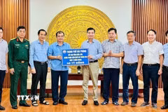Thành phố Hải Phòng hỗ trợ tỉnh Đắk Lắk 40 tỷ đồng khắc phục hậu quả mưa lũ. (Ảnh: Nguyên Dung/TTXVN)