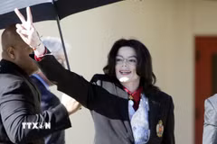 "Vua nhạc Pop" Michael Jackson tại Santa Maria, California (Mỹ) ngày 1/2/2005. (Nguồn: AFP/TTXVN)