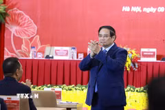 Thủ tướng Phạm Minh Chính dự Đại hội Đảng bộ Tập đoàn Điện lực Việt Nam lần thứ IV, nhiệm kỳ 2025-2030. (Ảnh: Dương Giang/TTXVN)