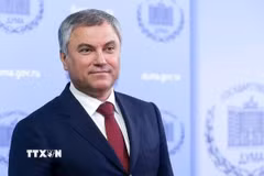 Chủ tịch Duma Quốc gia Nga Vyacheslav Volodin. (Ảnh: IRNA/TTXVN phát)