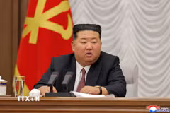 Nhà lãnh đạo Triều Tiên Kim Jong Un. (Ảnh: Yonhap/TTXVN phát)