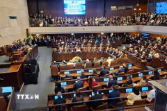 Quang cảnh một phiên họp Quốc hội Israel tại Jerusalem. (Ảnh: THX/TTXVN phát)