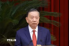 Tổng Bí thư, Chủ tịch nước Tô Lâm phát biểu bế mạc Hội nghị lần thứ tư Ban Chấp hành Trung ương Đảng khóa XIV. (Ảnh: Thống Nhất/TTXVN)