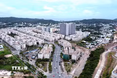 Một khu đô thị mới tại phường An Thới, đặc khu Phú Quốc. (Ảnh: Huy Hùng/TTXVN)