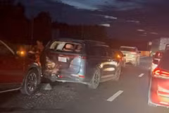 Hiện trường vụ tai nạn. (Nguồn: Báo Lao Động)