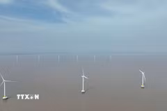 Công nghiệp năng lượng là một trong các ngành được ưu tiên phát triển trong chiến lược phát triển kinh tế biển của Đồng Tháp. (Ảnh: Công Trí/TTXVN)