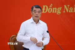 Thủ tướng Lê Minh Hưng phát biểu. (Ảnh: Dương Giang/TTXVN)