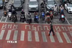 Quang cảnh đường phố tại Bangkok, Thái Lan. (Ảnh: THX/TTXVN)