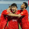 Thể Công-Viettel giành chiến thắng 1-0 trước Thép Xanh Nam Định ở vòng 10. (Ảnh: VPF)