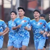 Đội tuyển U22 Việt Nam hướng đến mục tiêu thắng đậm ở trận ra quân SEA Games 33 gặp đối thủ Lào. (Ảnh: VFF)