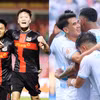 Cuộc đối đầu giữa 2 ứng cử viên vô địch: Ninh Bình FC (trái) và Thép Xanh Nam Định là tâm điểm ở vòng 4 V-League 2025/26. (Ảnh: VPF)