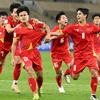 Minh Phúc (số 21) ghi bàn ấn định chiến thắng cho U23 Việt Nam trước U23 UAE. (Ảnh: afc)