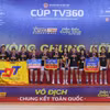 Các cô gái Trường Đại học Tôn Đức Thắng (TDTU) lên ngôi vô địch ở Giải Bóng rổ Sinh viên Toàn quốc 2025 – Cúp TV360. (Ảnh: vietcontent)