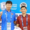 Huấn luyện viên Kim Sang-sik (áo xanh) đặt quyết tâm cùng tuyển Việt Nam thắng trận đầu tiên trên sân Mỹ Đình tại ASEAN Cup 2026. (Ảnh: VFF)