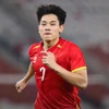 Đình Bắc lập công sau khi vào sân từ ghế dự bị, giúp U23 Việt Nam giành chiến thắng 2-1. (Ảnh: VFF)