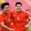 Đội tuyển U22 Việt Nam giành chiến thắng 2-0 trước Malaysia để giành quyền vào bán kết môn Bóng đá Nam SEA Games 33. (Ảnh: TTXVN)
