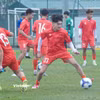 Cầu thủ Việt kiều Hà Lan, Thomas Mai Veeren (số 33) đã sẵn sàng cống hiến cho tuyển U17 Việt Nam. (Ảnh: Việt Anh/Vietnam+)