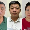 Các bị can (từ trái qua phải): Nguyễn Lộc An; Trần Trác Việt Đức; Đỗ Thị Tuyết Nga. (Ảnh: Bộ Công an cung cấp)