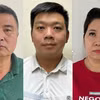 Các bị can (từ trái qua phải): Nguyễn Lộc An; Trần Trác Việt Đức; Đỗ Thị Tuyết Nga. (Ảnh: Bộ Công an cung cấp)