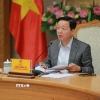 Phó Thủ tướng Trần Hồng Hà phát biểu tại cuộc họp. (Ảnh: TTXVN phát)