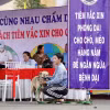 Đưa chó, mèo đi tiêm vaccine phòng bệnh dại. (Nguồn: báo Bình Định)