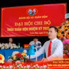 Bí thư Đảng ủy xã Xuân Nộn, huyện Đông Anh, thành phố Hà Nội Hoàng Văn Ân phát biểu chỉ đạo tại Đại hội Chi bộ thôn Xuân Nộn, nhiệm kỳ 2025-2027. (Ảnh: TTXVN)