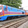 Một đoàn tàu chở hàng liên vận kết nối sang Trung Quốc. (Ảnh: Việt Hùng/Vietnam+)