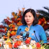 Ủy viên Trung ương Đảng, Chủ tịch Hội Liên hiệp Phụ nữ Việt Nam Nguyễn Thị Tuyến phát biểu. (Ảnh: Văn Điệp/TTXVN)