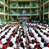Học sinh Trường Tiểu học Phạm Ngọc Thạch, Thành phố Hồ Chí Minh. (Ảnh: Hồng Đạt/TTXVN)