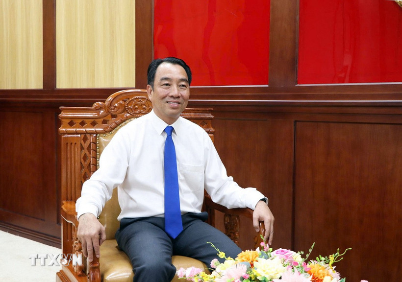 Chủ tịch UBND tỉnh Vĩnh Long Lữ Quang Ngời. (Ảnh: Phạm Minh Tuấn/TTXVN)