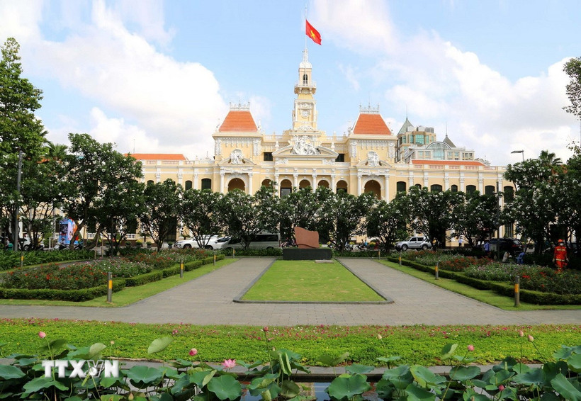 Trụ sở UBND Thành phố Hồ Chí Minh. (Ảnh: Thanh Vũ/TTXVN)