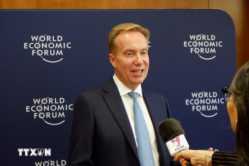 Chủ tịch WEF Borge Brende. (Ảnh: TTXVN)