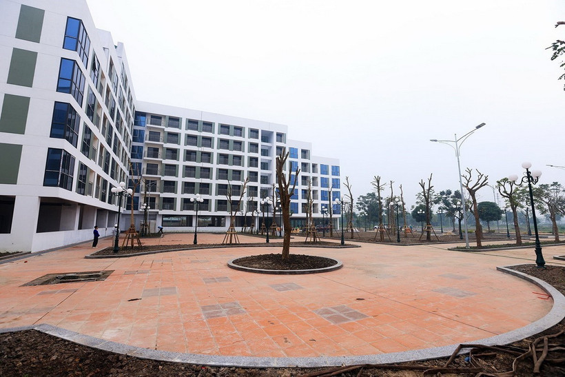 Thực hiện rà soát quỹ đất 20% dành để xây dựng nhà ở xã hội trong dự án nhà ở thương mại. (Ảnh: Tuấn Anh/TTXVN)