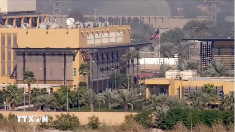 Đại sứ quán Mỹ tại Baghdad, Iraq. (Ảnh: Reuters/TTXVN)