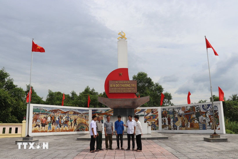 Di tích Bến đò Thượng Trụ, xã Can Lộc là nơi thành lập Đảng bộ tỉnh Hà Tĩnh, tháng 3/1930. (Ảnh: Hoàng Ngà/TTXVN)