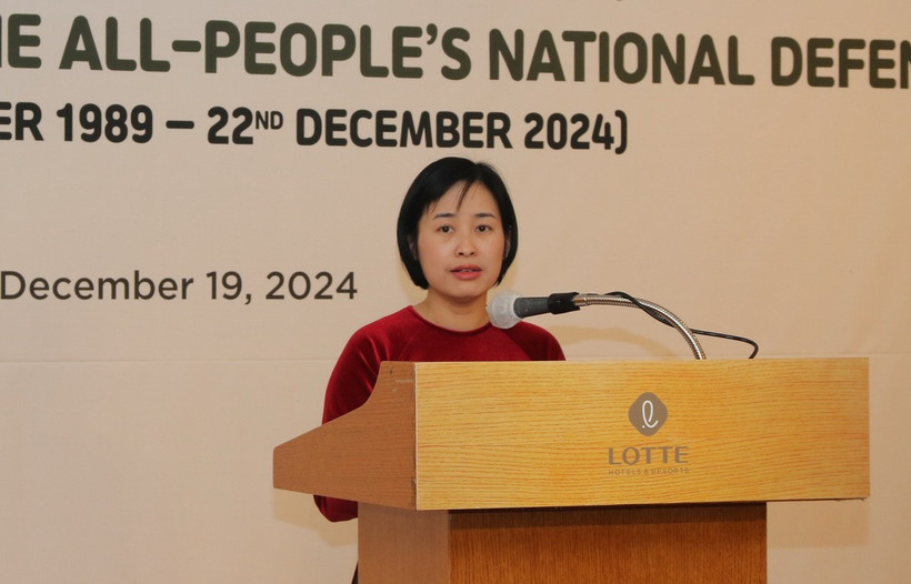 Phó Đại sứ Việt Nam tại Hàn Quốc Nguyễn Thị Thái Bình. (Ảnh: Đức Thắng/TTXVN)