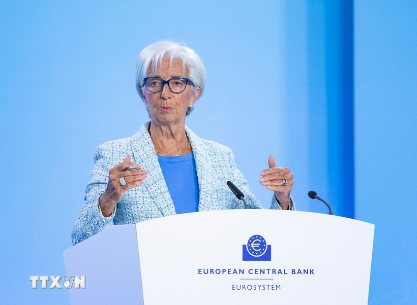 Chủ tịch Ngân hàng Trung ương châu Âu Christine Lagarde (ECB). (Ảnh: THX/TTXVN)