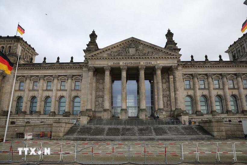 Tòa nhà Quốc hội tại thủ đô Berlin, Đức. (Ảnh: THX/TTXVN)