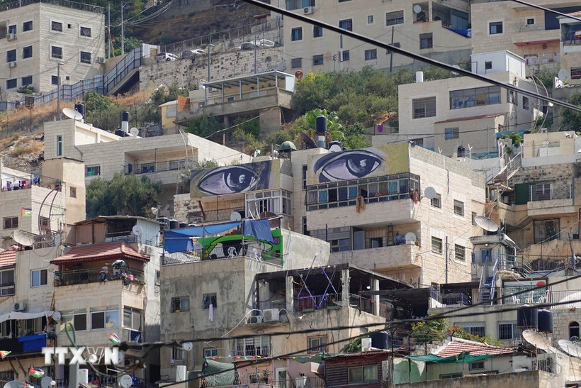 Quang cảnh khu phố Silwan ở Đông Jerusalem. (Ảnh: THX/TTXVN)