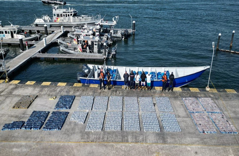 Từ đầu năm đến nay, Hải quân Colombia đã thu giữ khoảng 30 tấn cocaine. (Nguồn: cgfm)